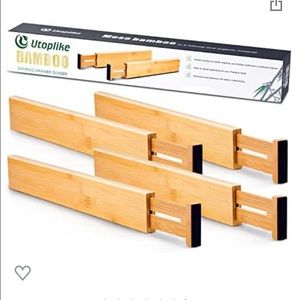 ❗️NEW❗️Utoplike Bamboo Drawer Dividers Pack of 4